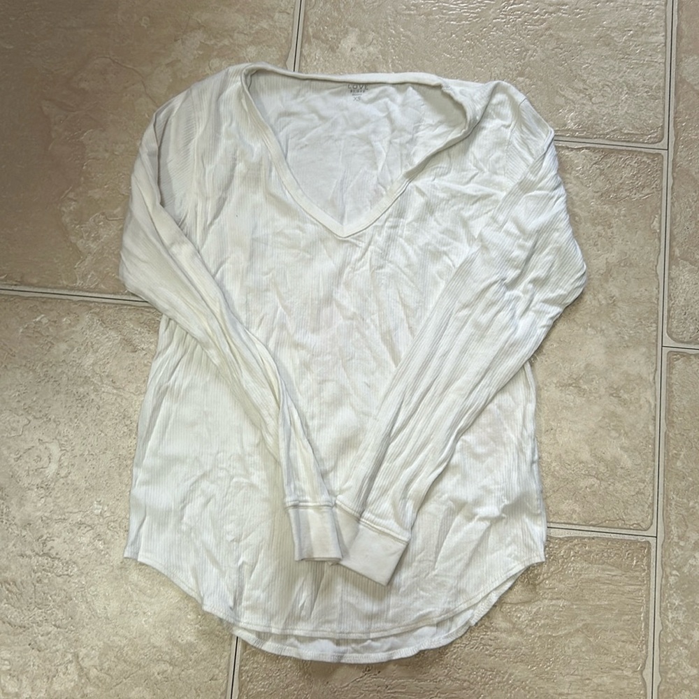 Cream Gap oversized V-neck